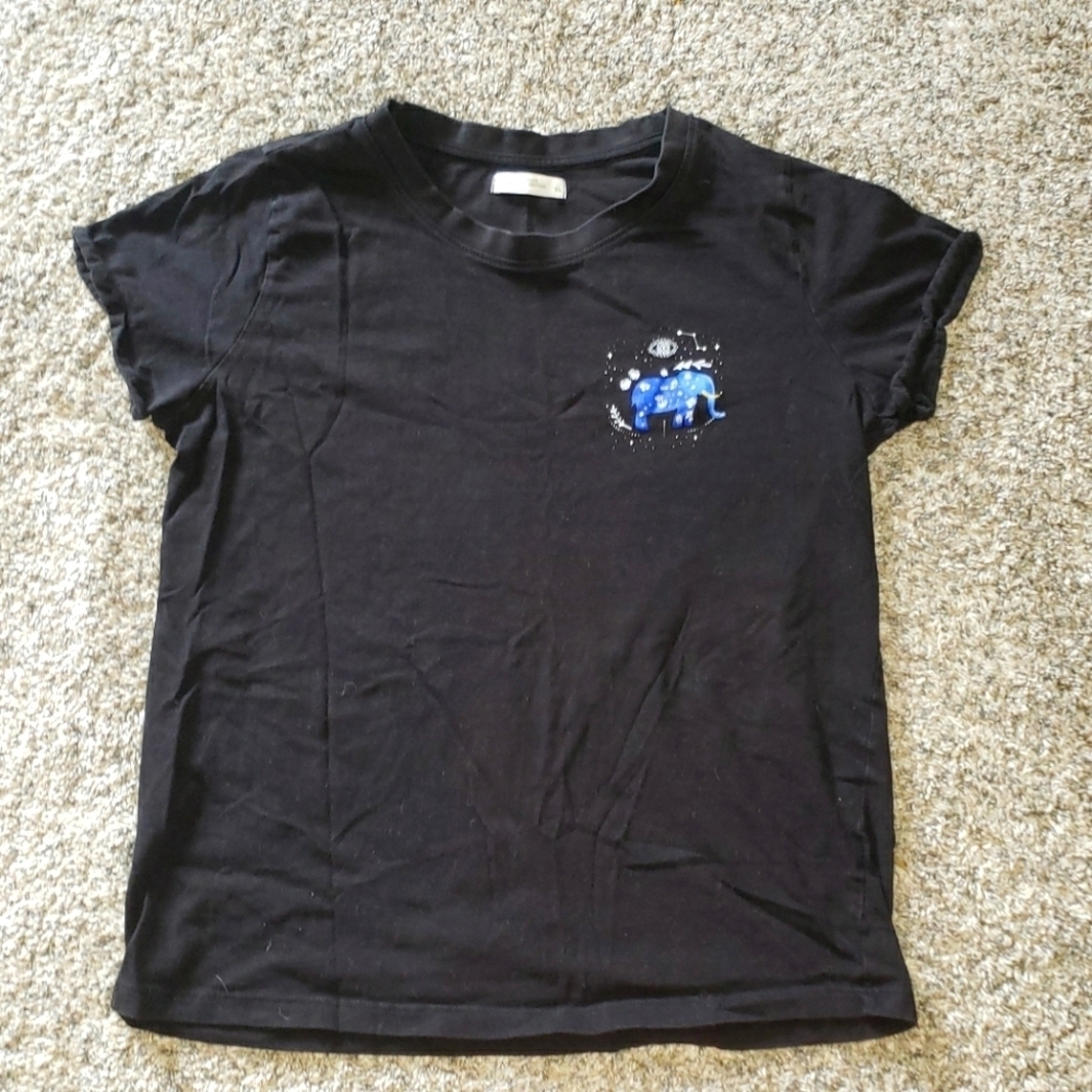 Reserved| Organic Cotton Short Rolled-up Sleeve Tee